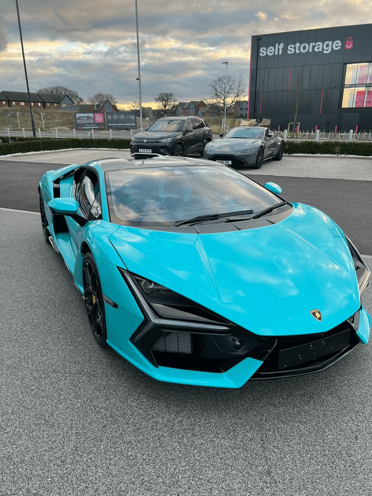 Turquoise Lamborghini Revuelto