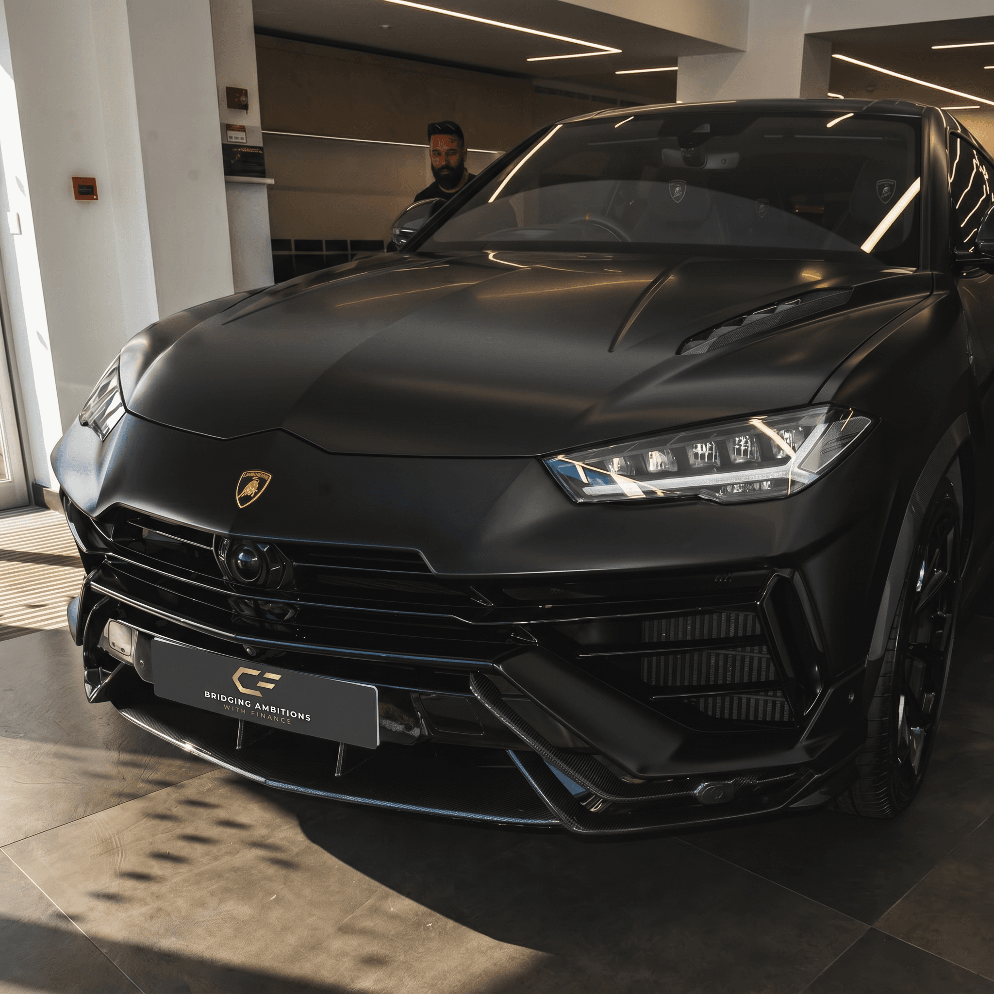 Lamborghini Urus with a Crownstone number plate